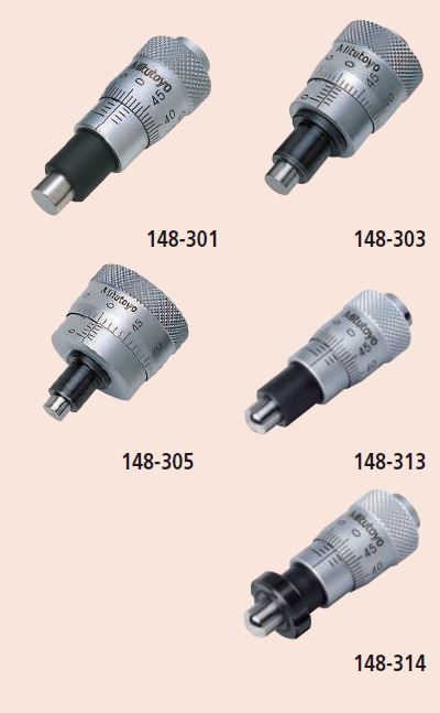 Micrometer Head 6.5mm and 13mm range series 148 - large thimble diameter for easy reading Image